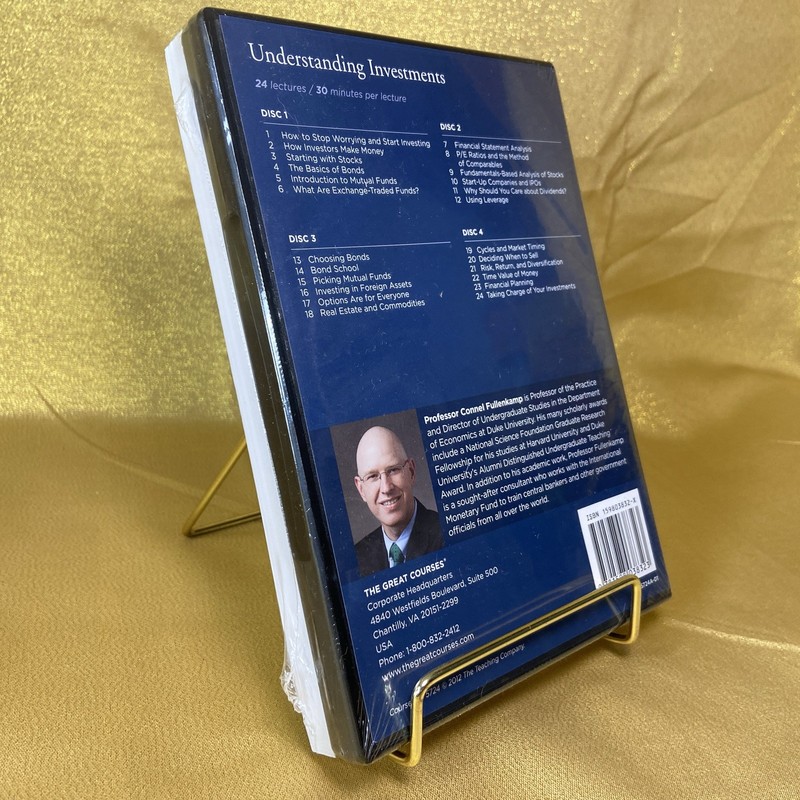 THE GREAT COURSES - Understanding Investments 4 DVDS & GUIDEBOOK NEW/SEALED gallery