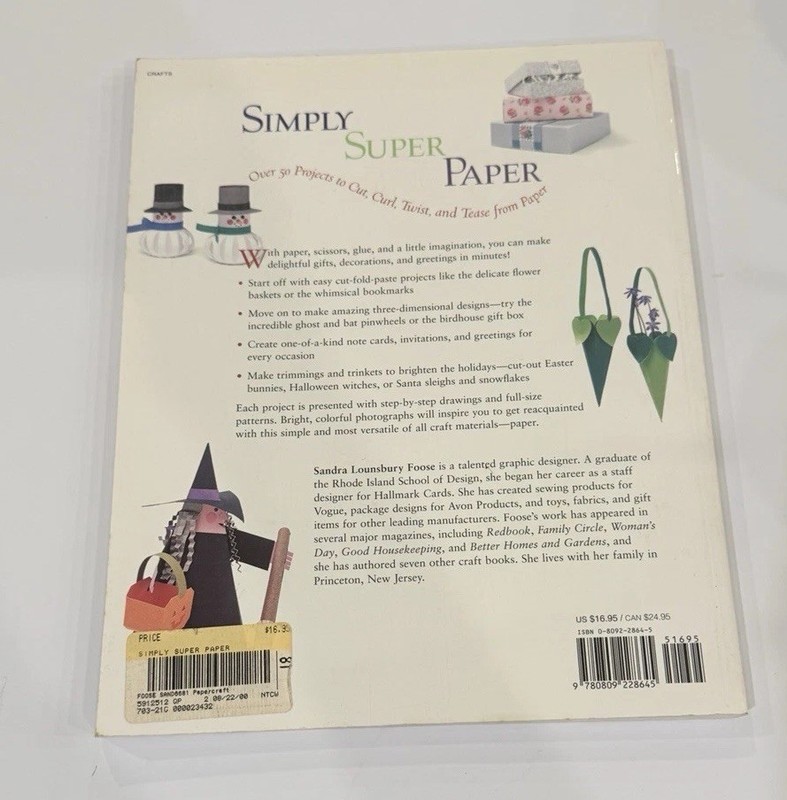 Simply Super Paper Book 50+ Projects Crafts Cut Curl Twist Kids DIY gallery
