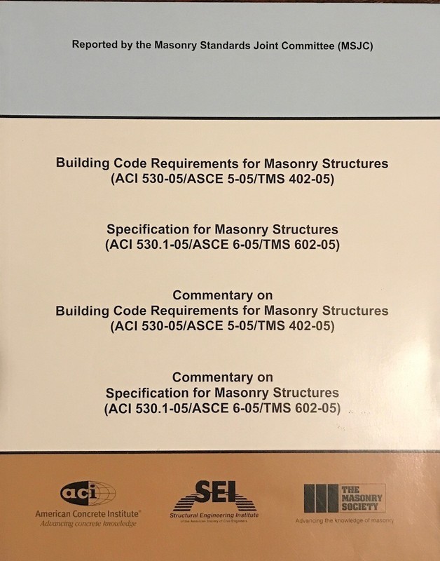 Building Code Requirements for Masonry Structures: Specification for Masonry Str