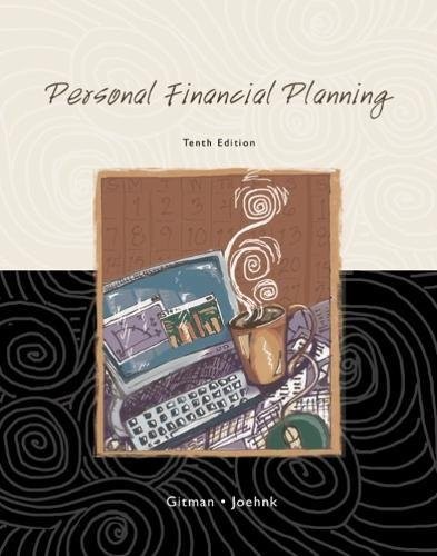 Personal Financial Planning (Available Titles CengageNOW)