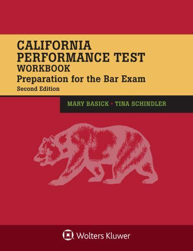 Bar Review Ser California Performance Test Workbook Preparation for the Bar Exam