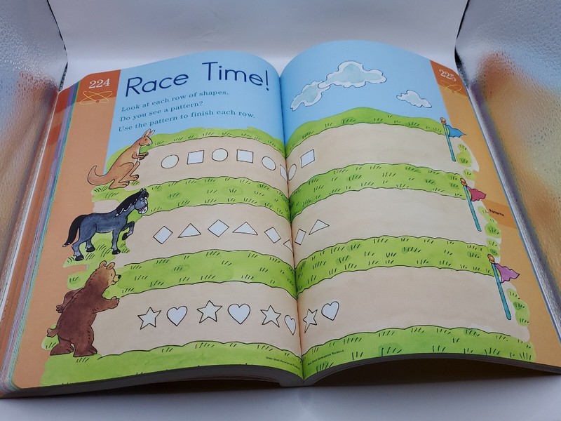 📔Brain Quest Workbook: Kindergarten Paperback w/🕙STICKERS🦁🔠🐶🐱⭐️🔢Ages K5-6 gallery