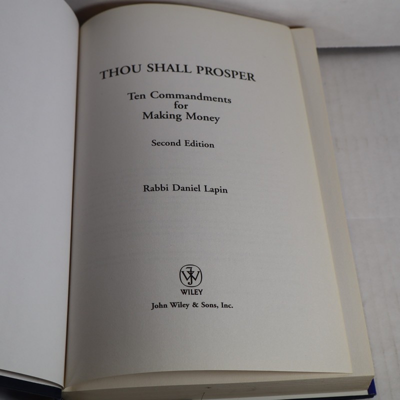 Thou Shall Prosper: Ten Commandments for Making Money by Daniel Lapin gallery