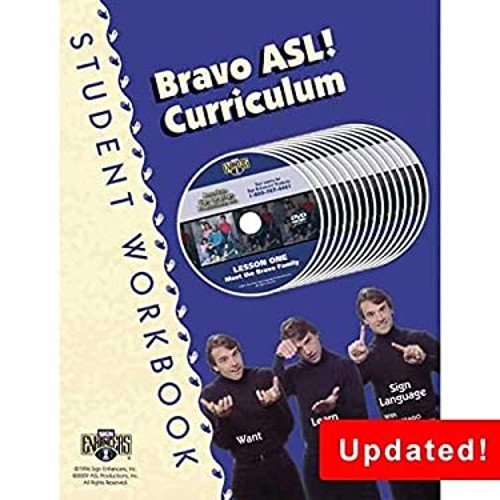Bravo ASL! Curriculum Student Workbook Paperback Jenna Cassell