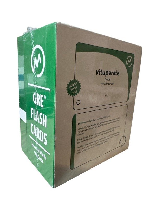 Manhattan Prep GRE Flash Cards 2nd Ed. 500 Advanced Vocabulary Words NEW SEALED gallery