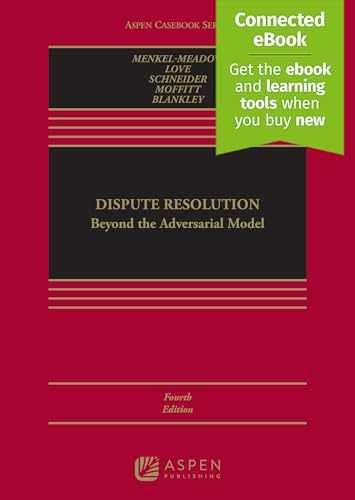 Dispute Resolution: Beyond the – Hardcover, by Carrie J. Menkel-Meadow; – New h