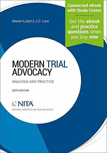 Modern Trial Advocacy: Analysis – Paperback, by Lubet Steven; Lore – Very Good n