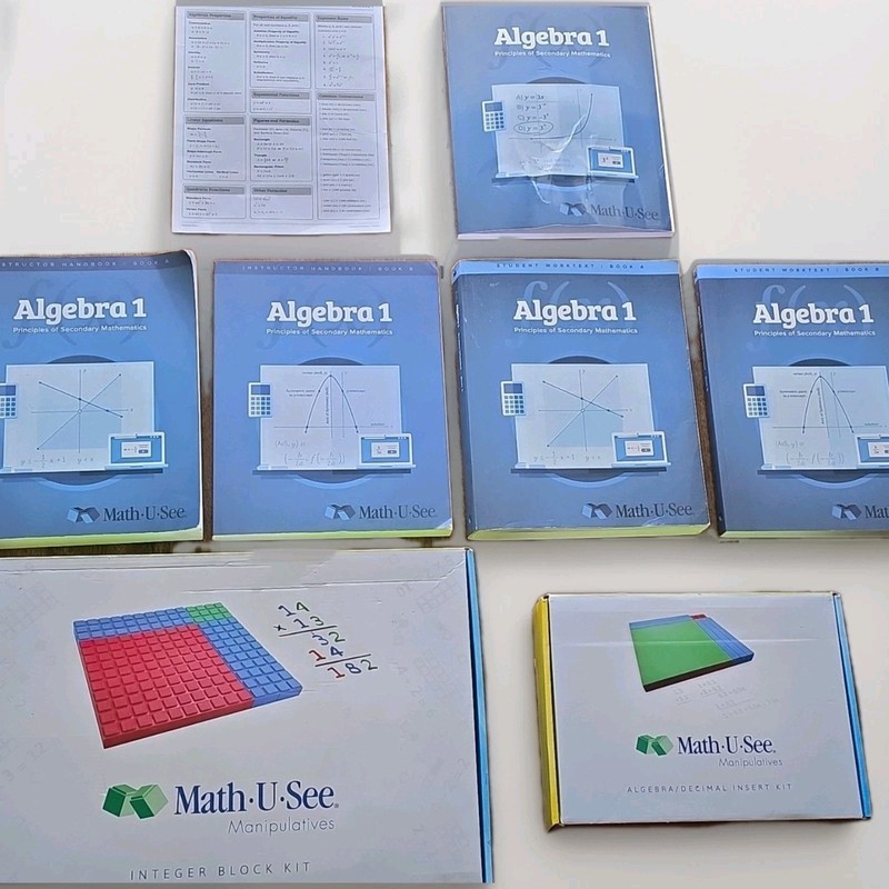 Math-U-See Algebra 1 Kit, Demme Learning, High School, Manipulatives