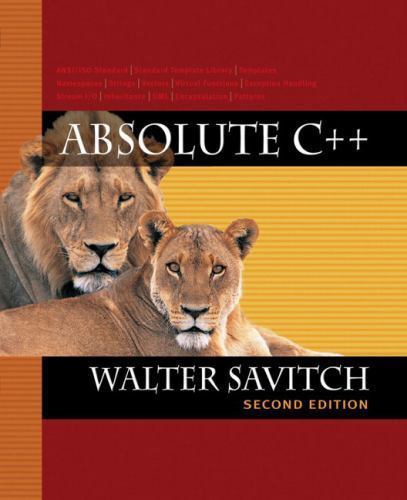 Absolute C++ (2nd Edition) paperback Used – Good
