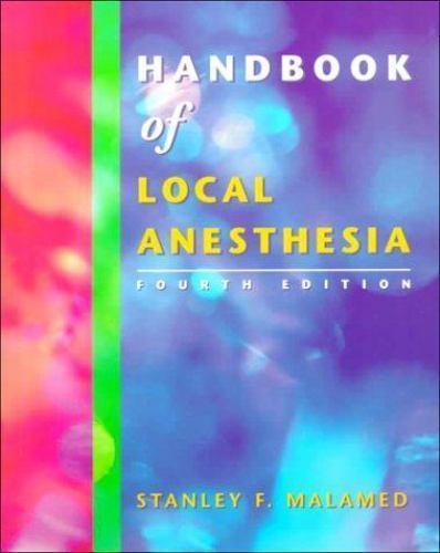 Handbook Of Local Anesthesia – Malamed DDS, 0815164238, hardcover
