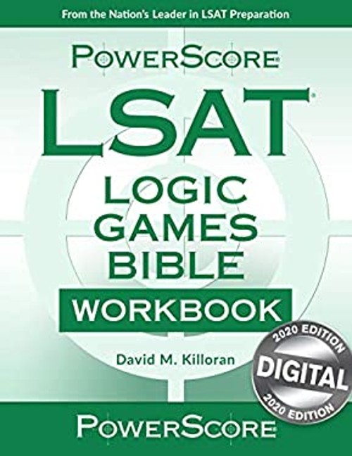 LSAT Logic Games Bible Workbook Paperback Dave M. Killoran