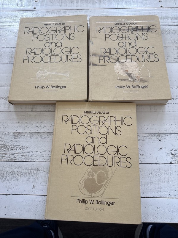 Merrill’s Atlas of Radiographic Positions & Radiologic Procedures 3 Vol HC