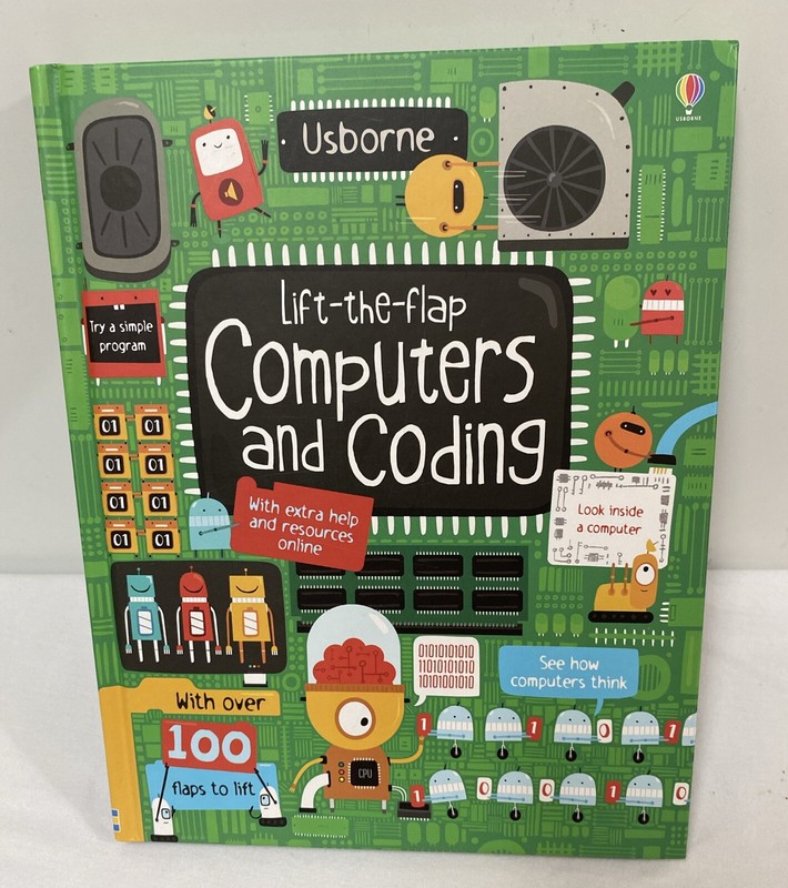 Lift-the-Flap Computers and Coding by Rosie Dickins,Shaw Nielsen -Hardcover- NEW