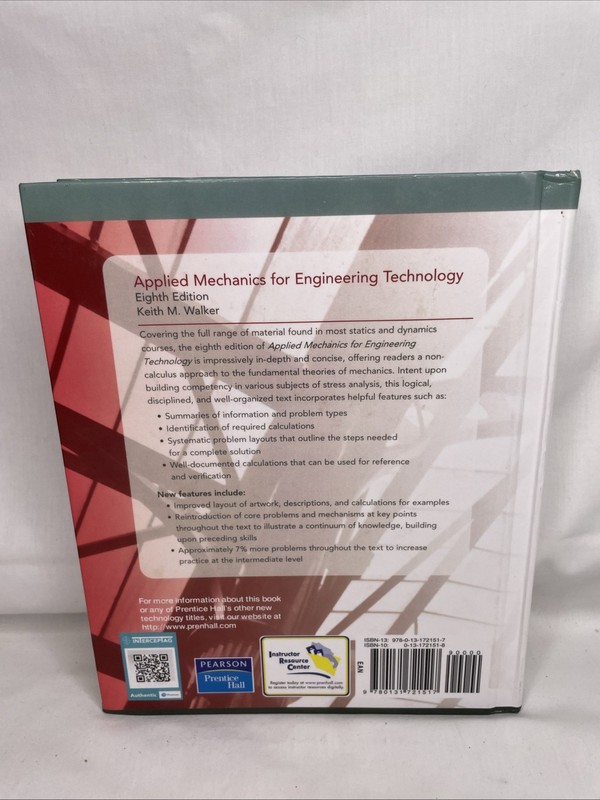 Applied Mechanics for Engineering Technology Textbook 8th Global Edition Eighth gallery