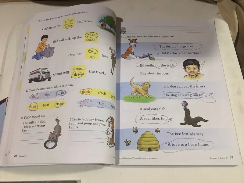 Abeka Letters & Sounds Language Student Teacher Books Lot of 6 gallery
