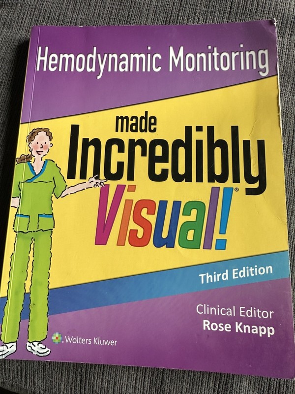 Hemodynamic Monitoring Made Incredibly Visual! Third Edition By: Rose Knapp