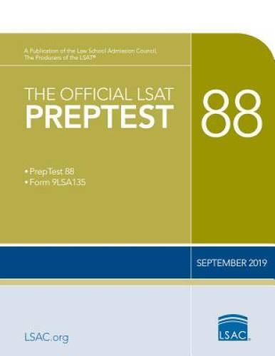 The Official LSAT PrepTest 88: (September 2019 LSAT) – Paperback – GOOD
