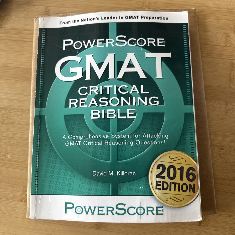 Powerscore GMAT Reading Comprehension Bible by David M. Killoran and Steven…