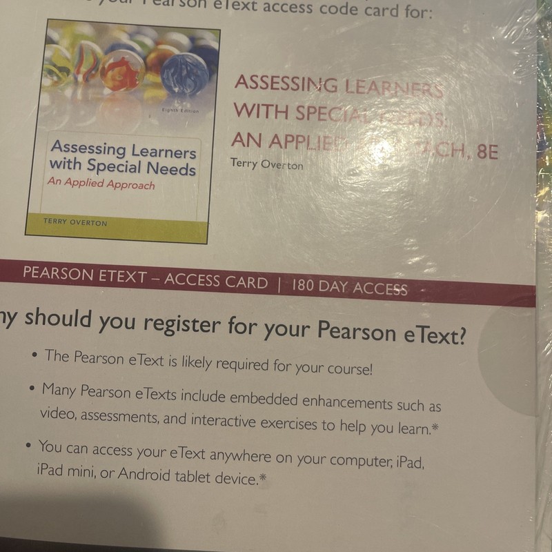 Assessing Learners with Special Needs by Terry Overton Loose Leaf New Sealed gallery