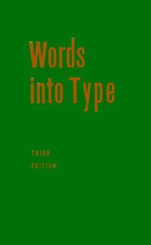 Words into Type by Brickley