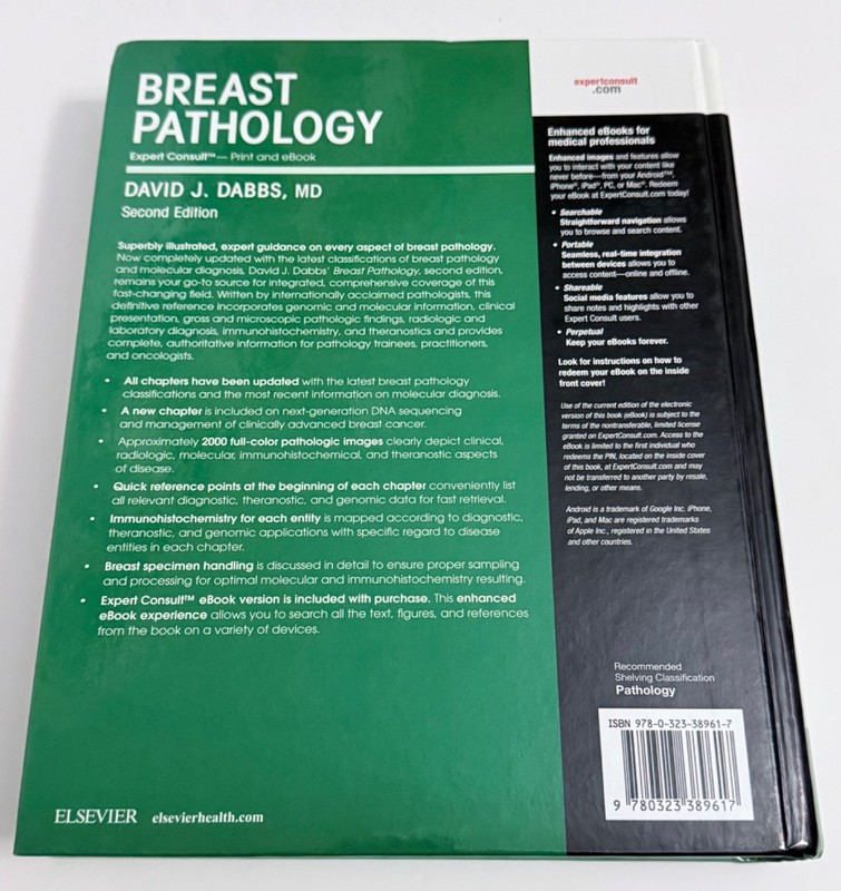 Breast Pathology Second Edition by David J. Dabbs 2017 Hardcover Elsevier gallery