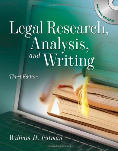 Legal Research Analysis and Writing by William H Putman