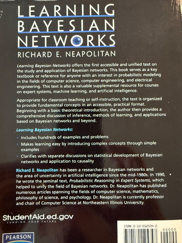 Learning Bayesian Networks (Softcover) Richard E. Neapolitan [2004] gallery