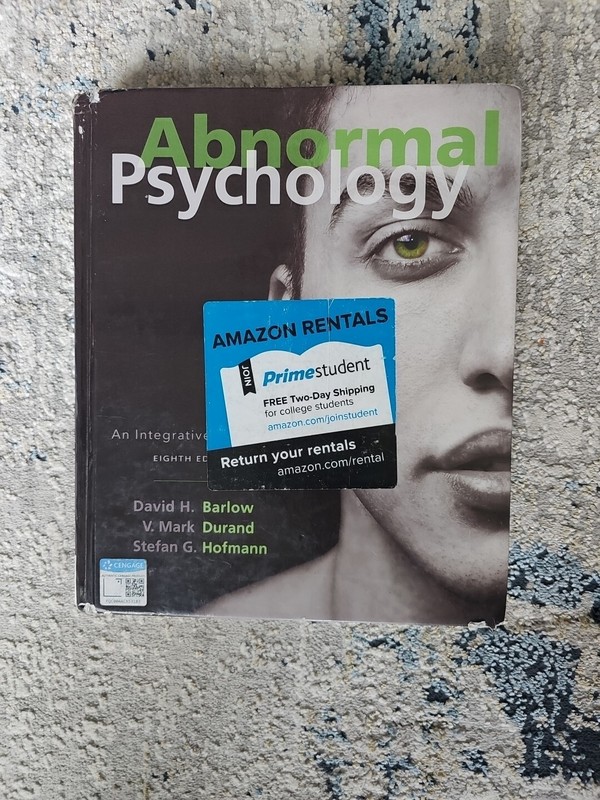 MindTap Course List Ser.: Abnormal Psychology : An Integrative Approach by V….