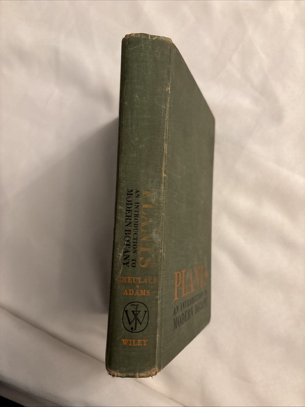 Plants: An Introduction To Modern Botany - 1962 HC Textbook - Greulach / Adams gallery