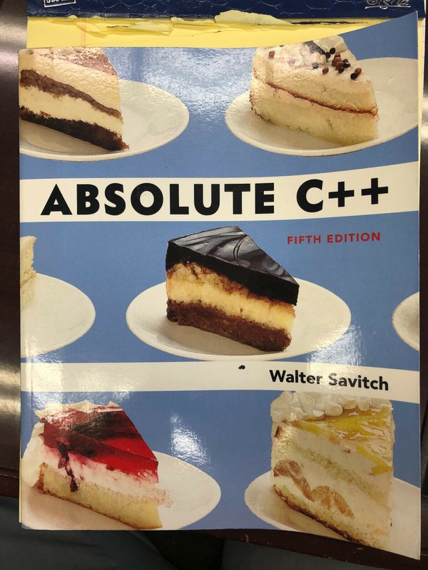 Absolute C++ (5th Edition) by Savitch, Walter with online access – 2 copies $20