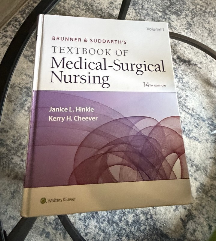 Wolters Kluwer Brunner & Suddarth’s Med-Surg Nursing Vol 1 14th HC 2018