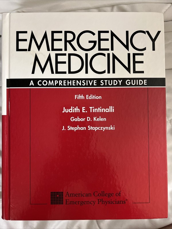 Emergency Medicine- A Comprehensive Study Guide- 5th Edition