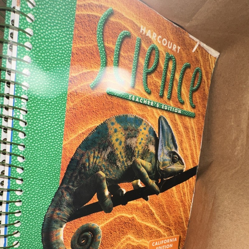 Harcourt Science Grade 1 Teacher’s Edition California Edition Spiral Textbook