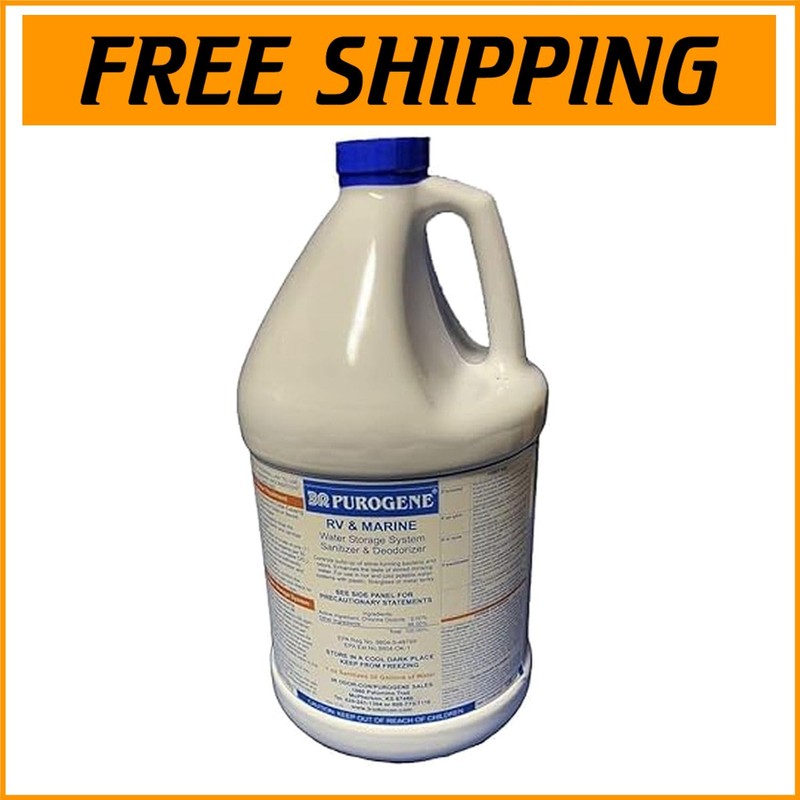 Chlorine Dioxide Water Treatment 128oz Purogene for Generous Storage Capacity-=