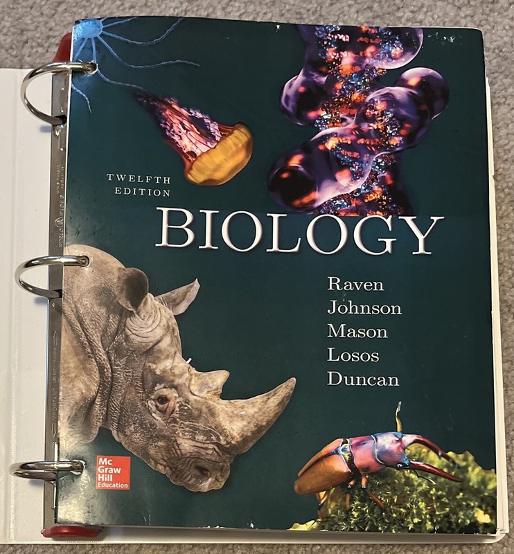 Loose Leaf for Biology 12th Ed by Raven, Johnson, Mason, Losos, Duncan (2020)