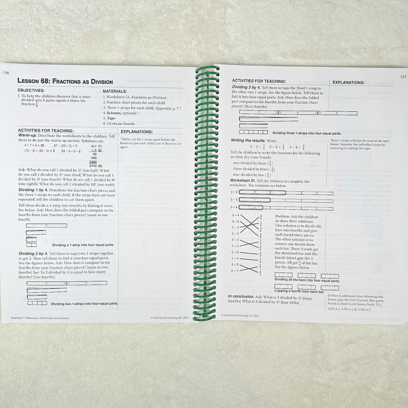 RightStart Math Grade 3 Set Lessons Worksheets Abacus 2nd Edition Homeschool Ed gallery
