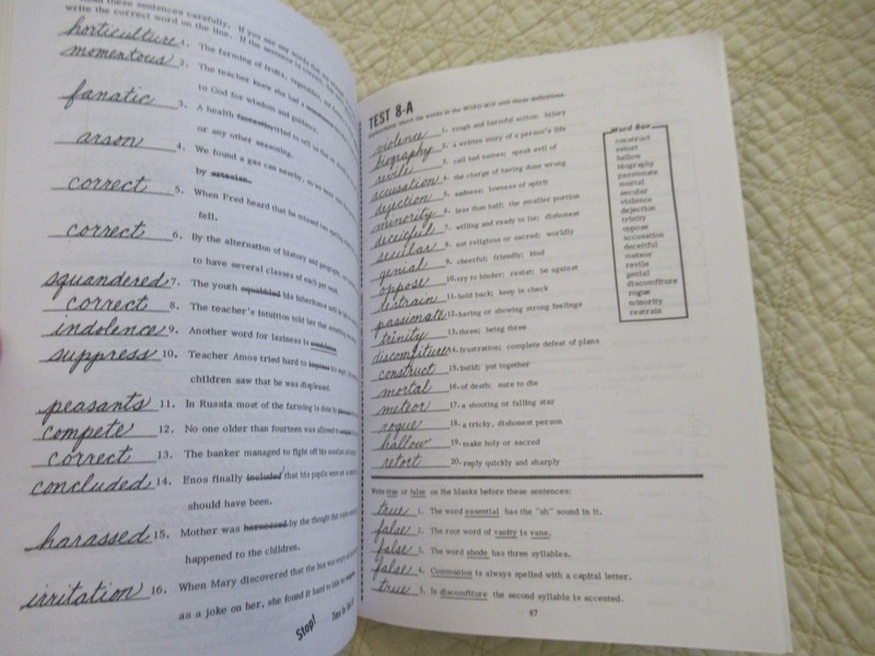 Pathway Publishers Working with Words 8 Vocabulary Workbook (Teacher's Edition) gallery