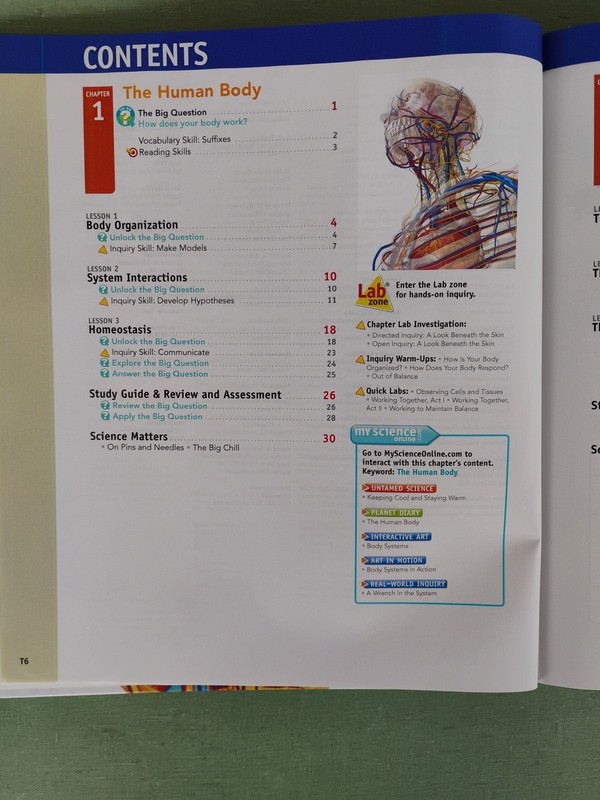 Interactive Science Human Body Systems 2011 HC Teacher's Edition & Resource gallery