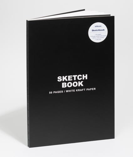 Teneues – Sketchbook Hardcover – 50 Smooth White Kraft Paper Pages with Lay Flat