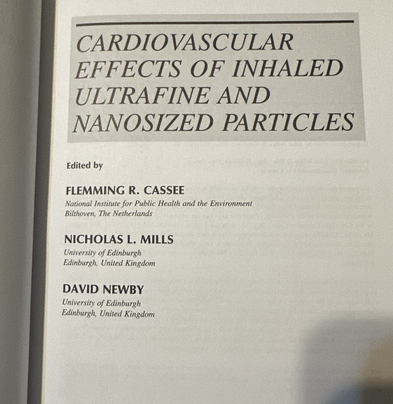 Cardiovascular Effects of Inhaled Ultrafine and Nano-Sized Particles by Cassee gallery