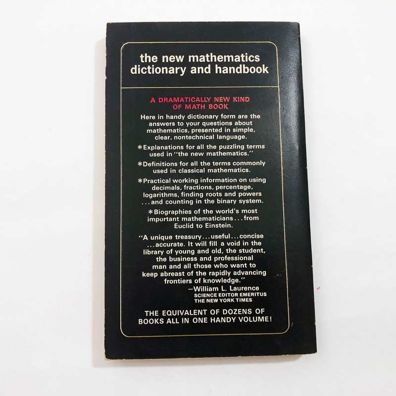 The New Mathematics Dictionary And Handbook By Robert W. Marks 1964 paperback gallery