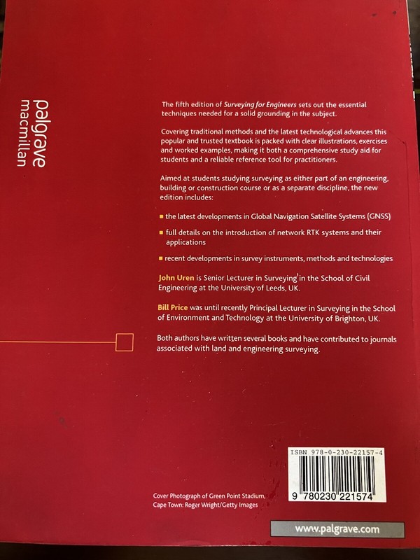 Surveying for Engineers Paperback / softback Book The Fast Free Shipping gallery