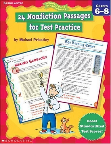 24 Nonfiction Passages for Test Practice: Grade 6-8