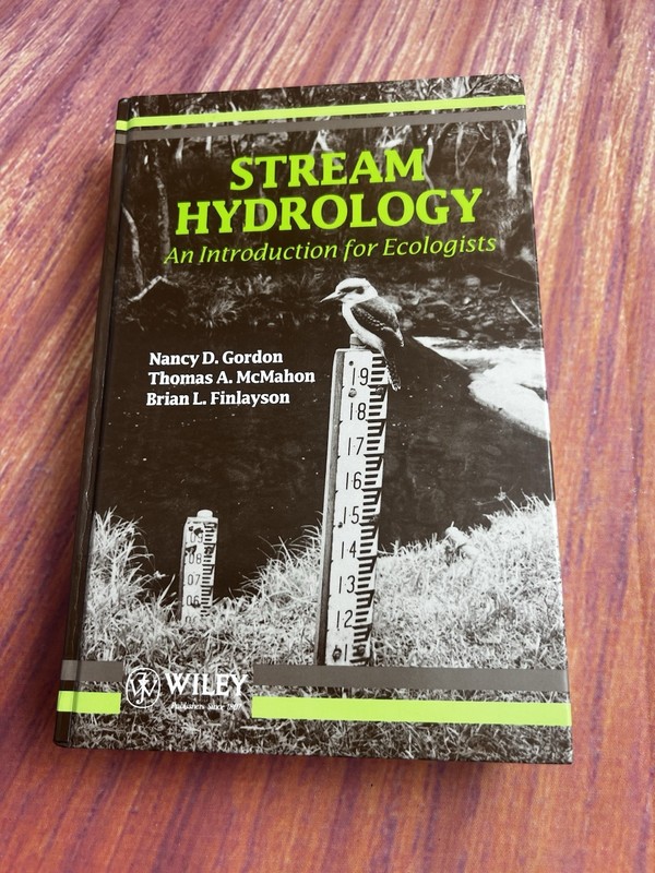 Stream Hydrology : An Introduction for Ecologists Hardcover – VERY GOOD