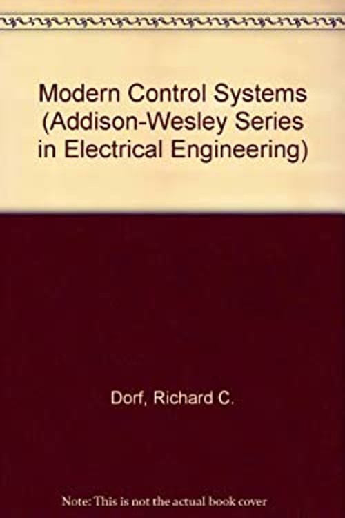 Modern Control Systems Hardcover Richard C. Dorf