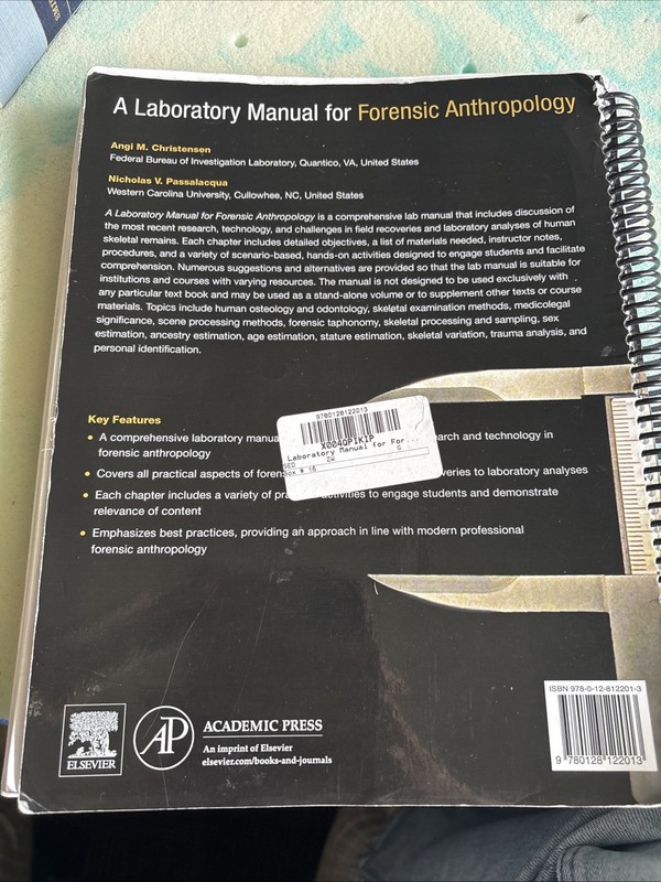 Laboratory Manual for Forensic Anthropology (2018) gallery