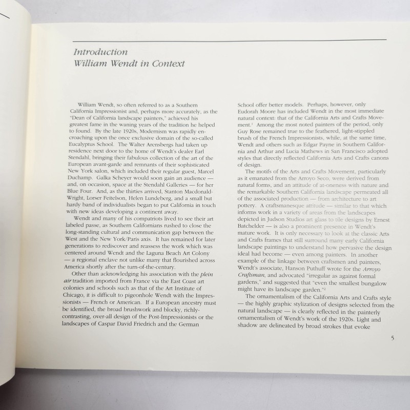 In Praise of Nature Landscapes of William Wendt Exhibition Catalogue 1989 PB gallery
