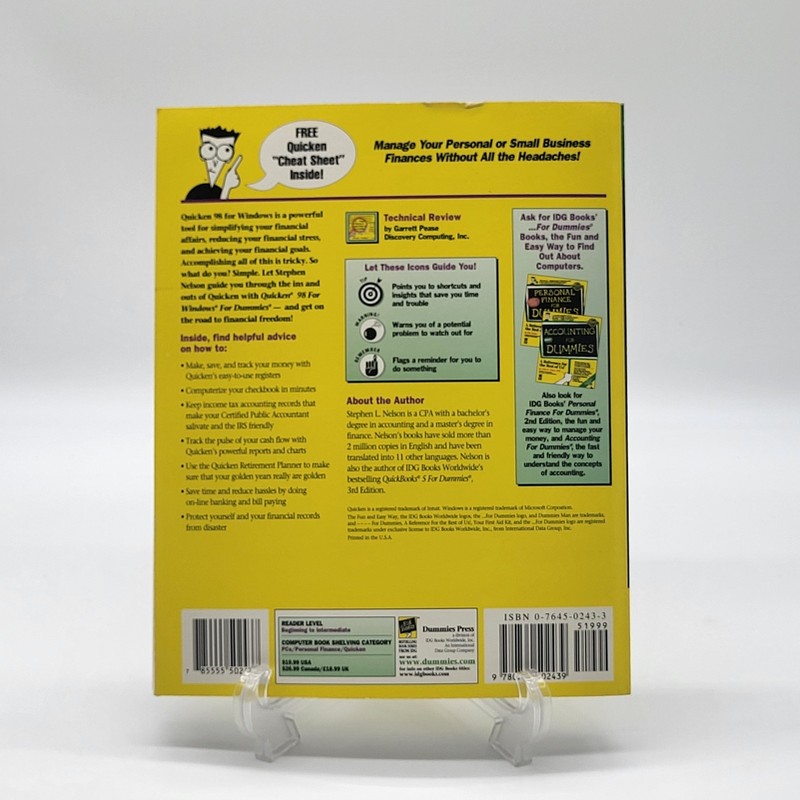 Networking For Dummies & Quicken 98 For Windows For Dummies Vintage Book Lot gallery