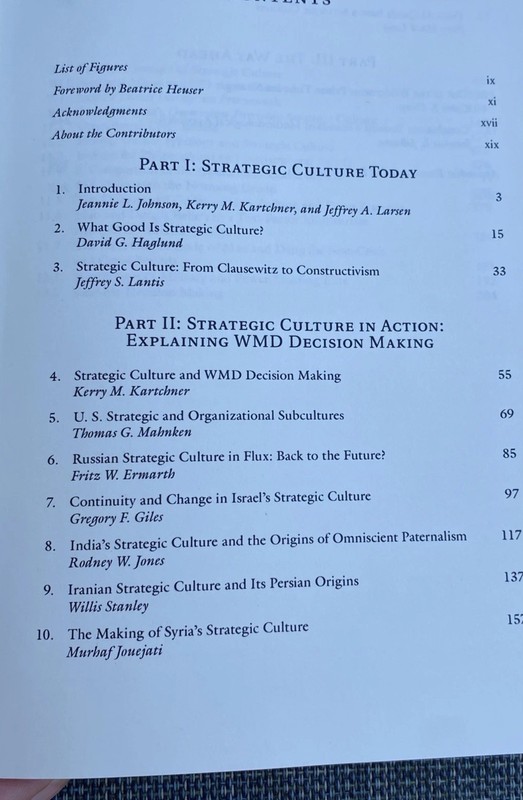 Strategic Culture and Weapons of Mass Destruction Culturally Based Insights RARE gallery