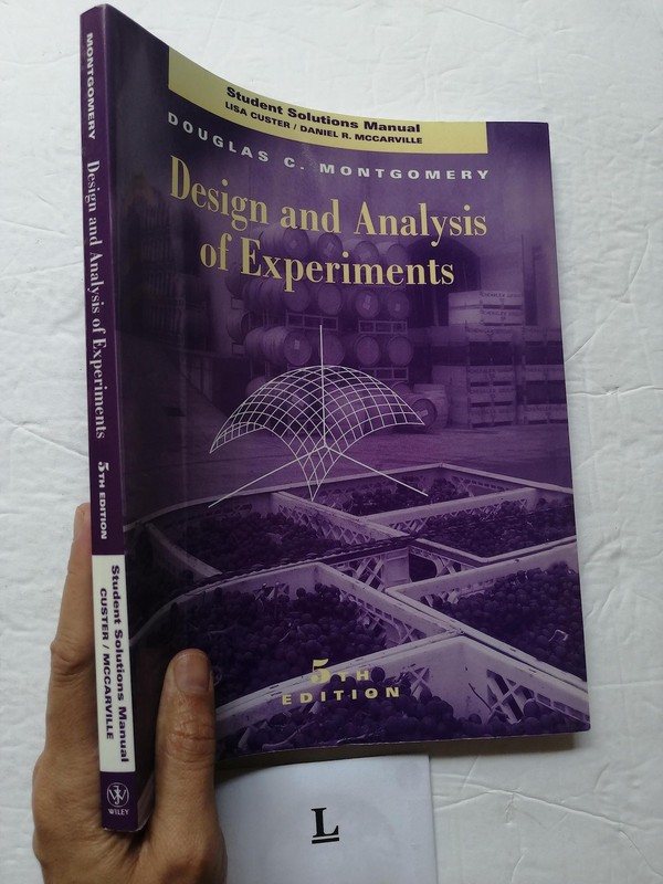 Design and Analysis of Experiments, Student Solutions Manual